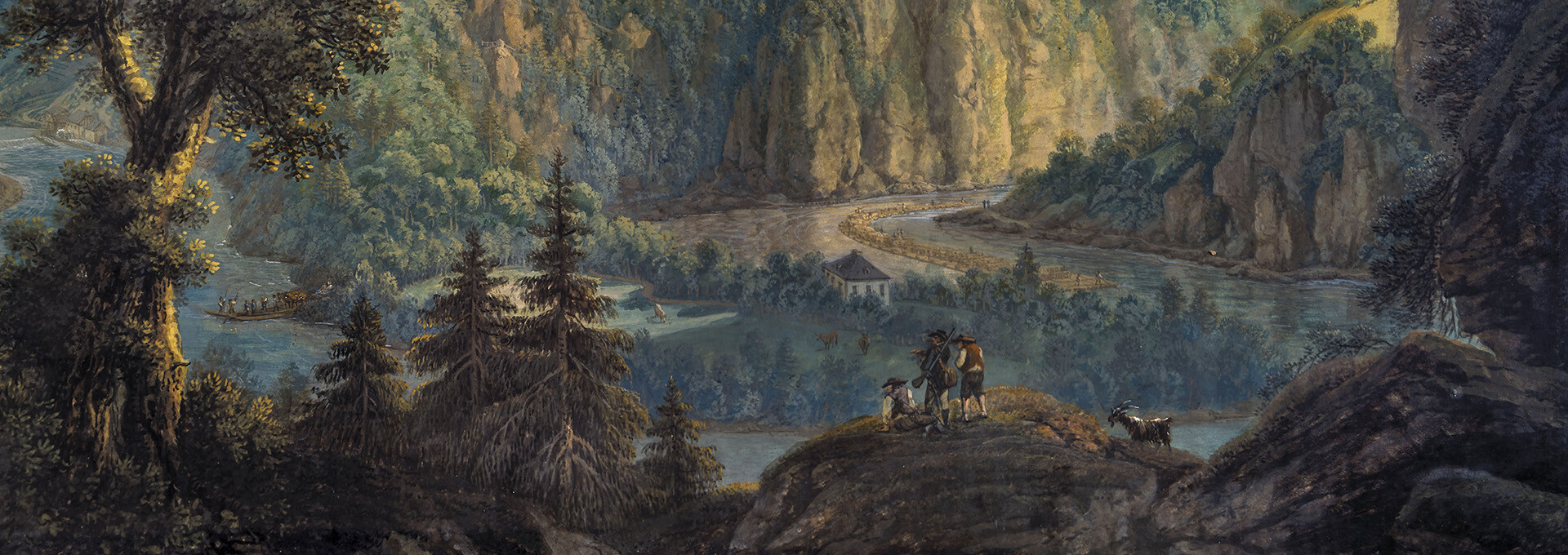 Ilustrační obrázek k projektu VLTAVA slavná & splavná - obraz Ferdinanda Runka