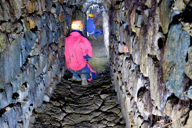 Plasy, areál kláštera, středověká chodba vedoucí z bývalého opatského domu. Foto: Národní památkový ústav
