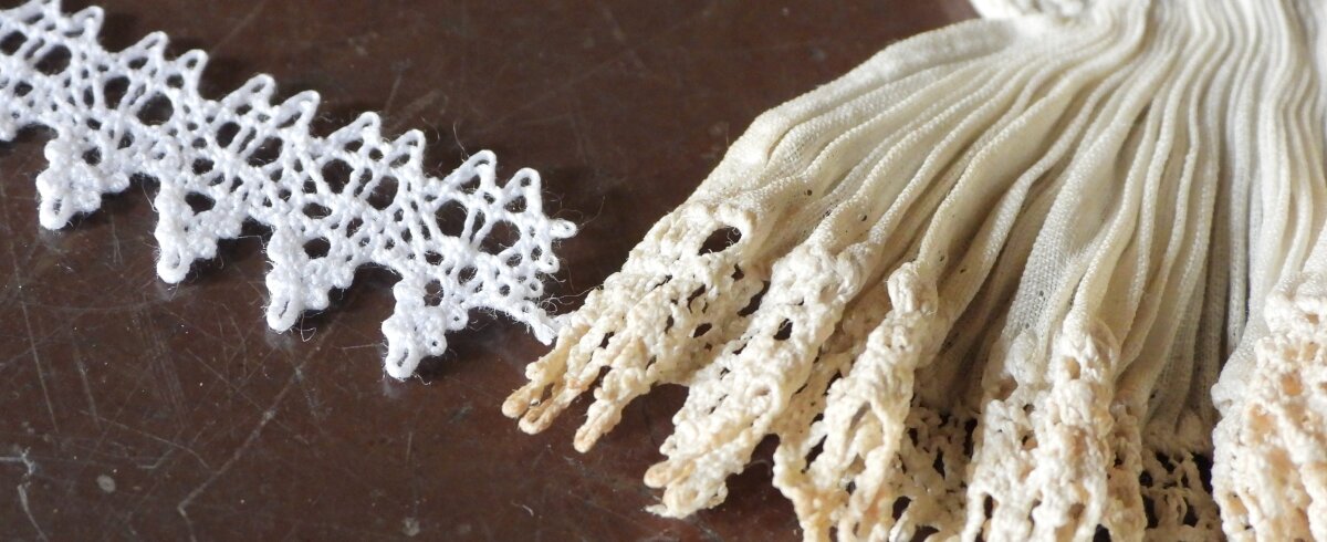 Analýza historického raportu krajky a její replika. Foto: Národní památkový ústav