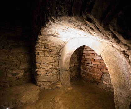 Archeologické léto 2025, státní zámek Telč, zámecké podzemí, foto: Lucie Herbricková