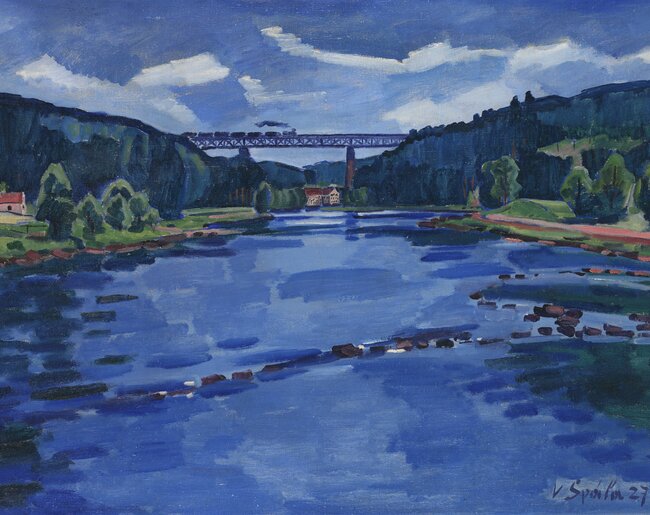 Václav Špála: Krajina u Červené nad Vltavou | © Muzeum umění v Olomouci